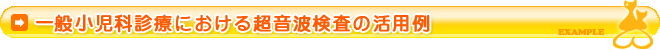 一般小児科診療における超音波検査の活用例